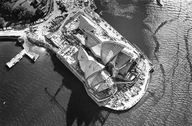 ﻿Sydney Opera House under construction – 1966
